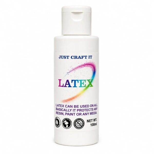 liquid latex for resin art (100ml) | peel off barrier for epoxy resin, acrylic pouring & craft work
