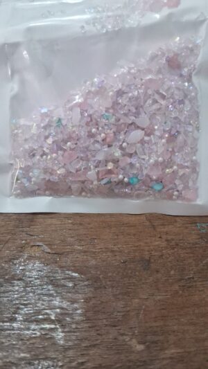 multicolour pink stone