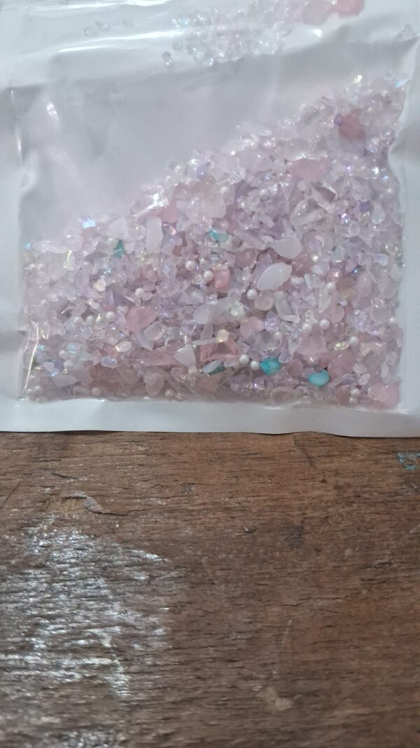 multicolour pink stone