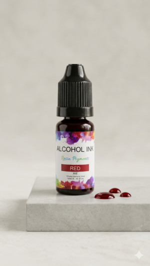 vibrant orange red alcohol ink for resin art & fluid crafts (10ml) (copy)